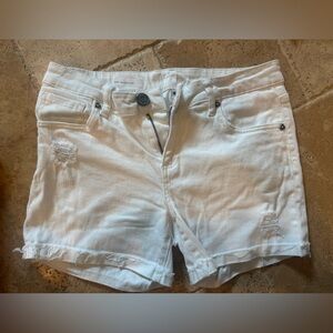 Women’s white denim shorts Kut